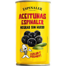 Spanish Pitted Black Olives 350g