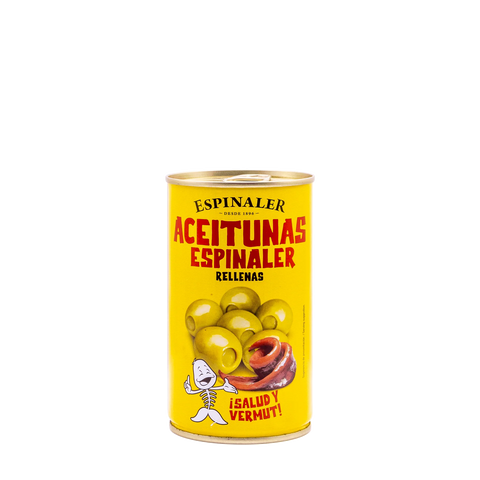 Espinaler -  Spanish Green olives stuffed with White anchovies 350g